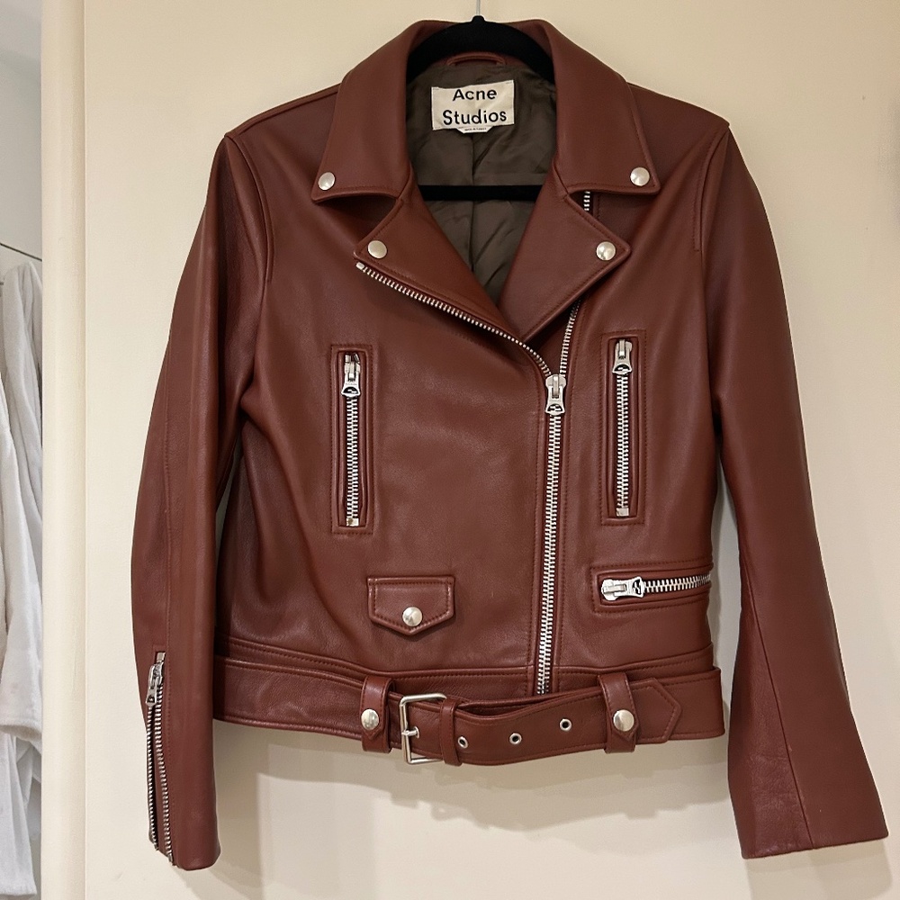 Acne Studios Leather Motorcycle Jacket